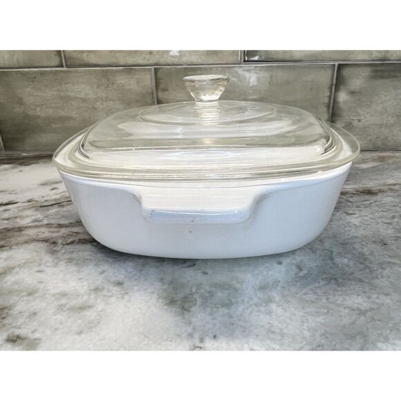 Corning Ware Blue Cornflower Casserole Glass With Lid  1 Qt Dish P-1-B 1966-1969 - Picture 2 of 7